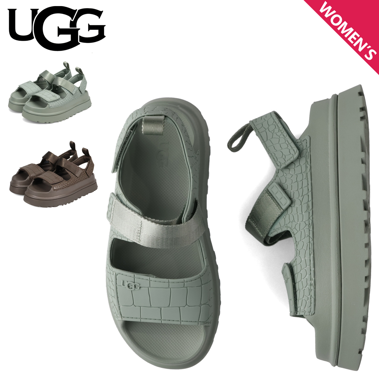 UGG W GoldenGlow ゴールデングロウ　スポーツサンダル　スポサン UGG（アグ） サンダル スポーツサンダル ゴールデングロウ エンボス