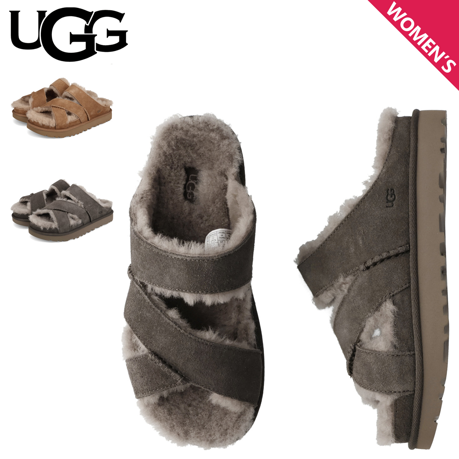 UGG（アグ） サンダル スリッパ グリーンポート クロスストラップ