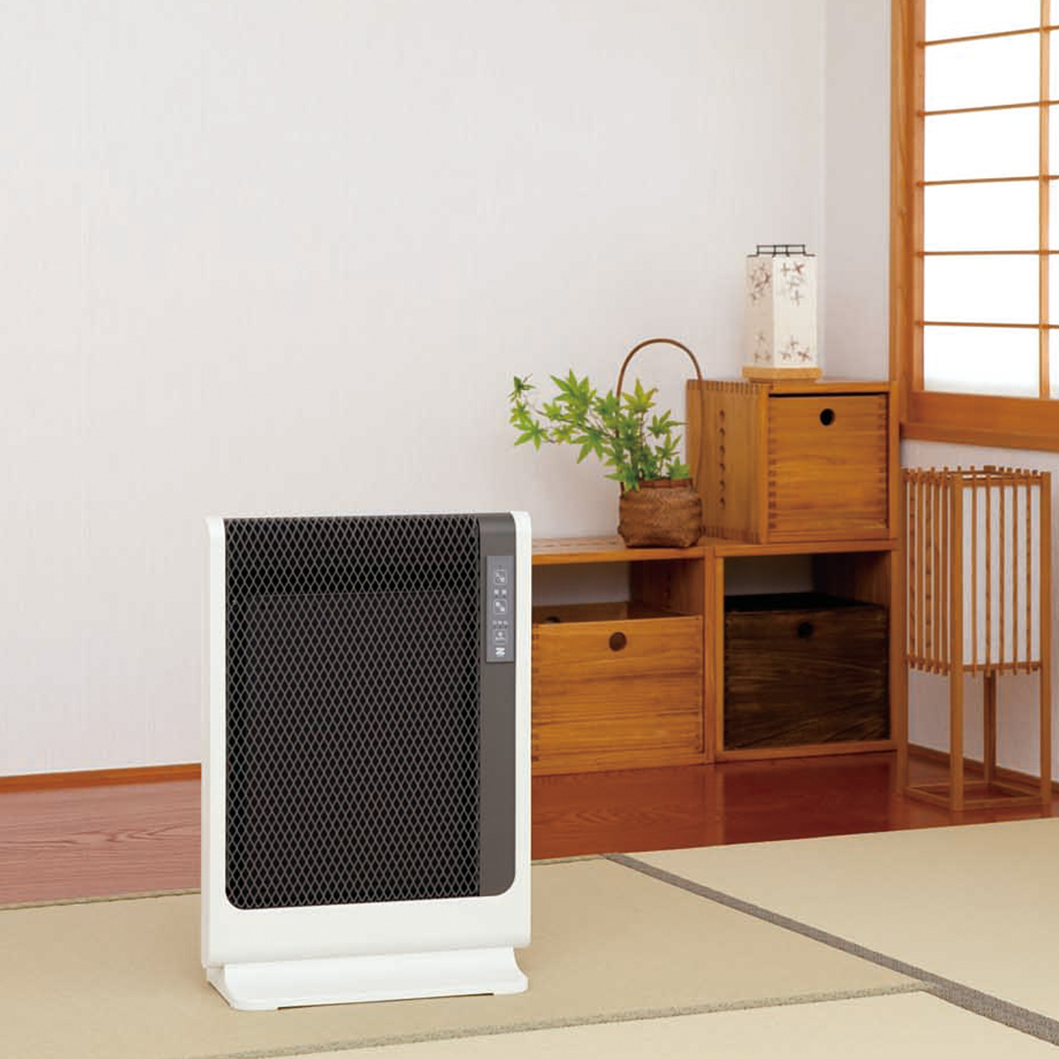 ゼンケン 電気ヒーター 遠赤外線ヒーター オフィス 省エネ 小型 薄型