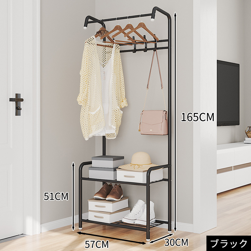 クローゼット　ワードローブ 棚　ハンガーラック 10030_10.jpg