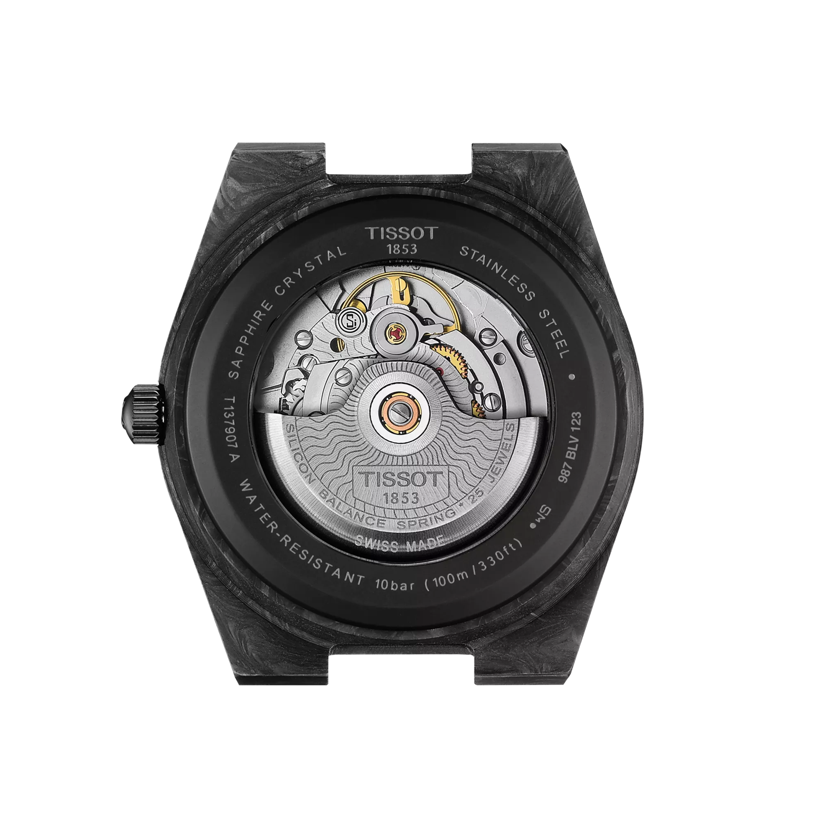 TISSOT ティソ PRX 自動巻 カーボンケース40mm ラバーストラップ TISSOT ティソ PRX 自動巻 カーボンケース40mm ラバーストラップ