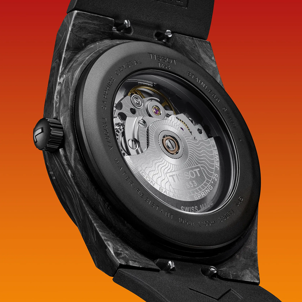 TISSOT ティソ PRX 自動巻 カーボンケース40mm ラバーストラップ TISSOT ティソ PRX 自動巻 カーボンケース40mm ラバーストラップ