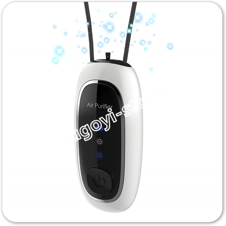 マイナスイオン発生器 二段階調節 PM2.5タバコに対策 携帯用 ミニ 小型【新品・未使用品】 首掛け空気清浄機 8000-12000万マイナスイオン発生器 2段階量設定 PM2