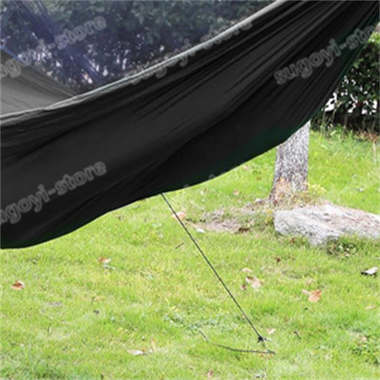 ハンモック 蚊帳 付き ソロ キャンプ 軽量 耐荷重300kg ベルトの長さ3m