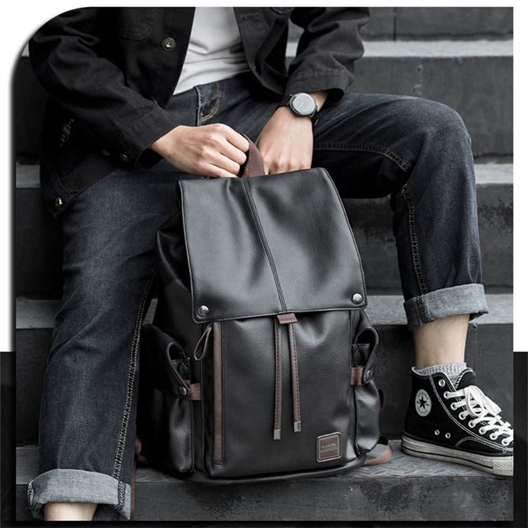 大容量PU革リュック バックパック メンズ レディース 兼用 カジュアル