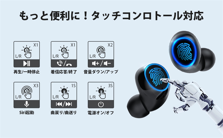 bluetoothイヤホン オファー x3 音量調節できない