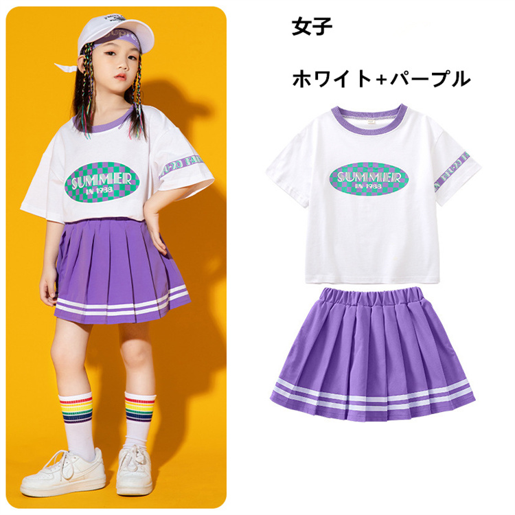 キット ッズダンス チアダンス スカート チアリーディング衣装