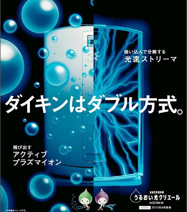 ダイキン（DAIKIN） 加湿空気清浄機 うるおい光クリエール ACK70N‐W
