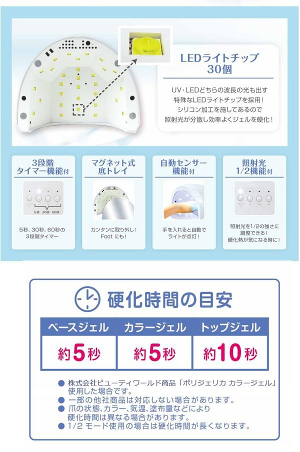受賞店舗 ジェルネイル用 Uv Ledライト ミックスライトデラックス 柔らかい Www Shandilyaz Com