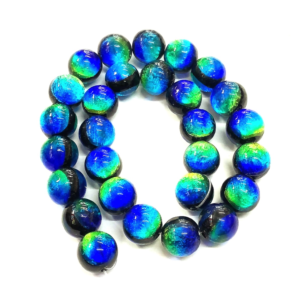 ケラママリン 蓄光 ホタルガラス 14mm±0.5mm ブレスレッド とんぼ