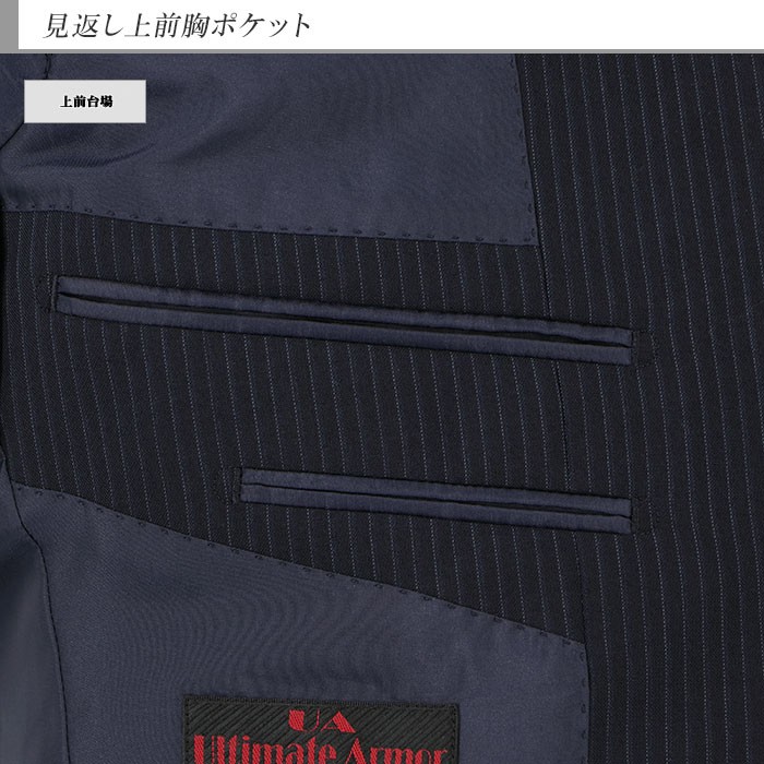 1N5C64-21] スーツ メンズスーツ ビジネススーツ 紺 ストライプ 