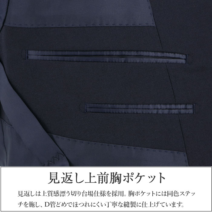 紺ブレザー 大きいサイズ 紺ブレ ネイビー ダブルブレスト4x1ボタン