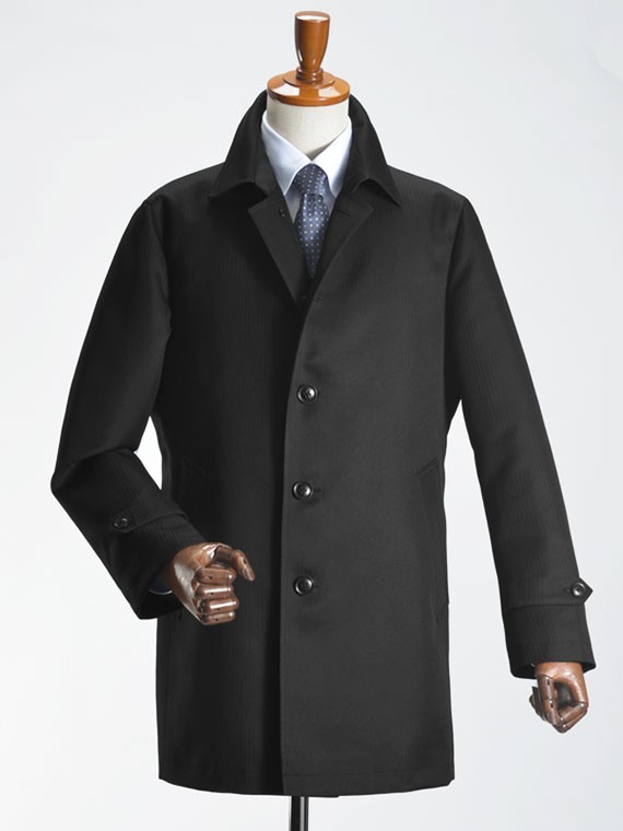 スーツスタイルMARUTOMI 【シャイニーブルー限定】 ステンカラーコート