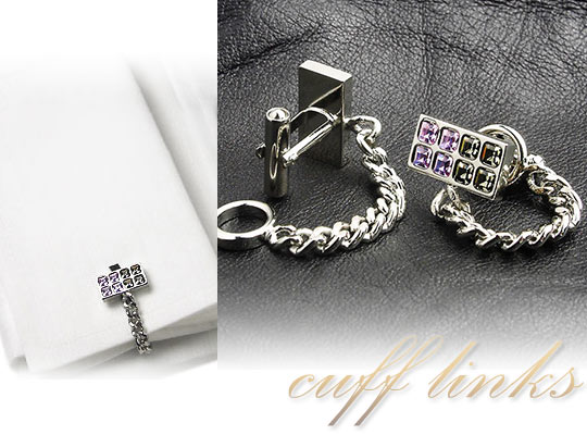 希少！新品スワロフスキー カフスボタン SWAROVSKI カフスボタン スワロフスキー : スーツスタイル