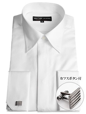 カラースナ レギュラーカラー フォーマル Yシャツ 日本製 綿100 スーツスタイルmarutomi 通販 Paypayモール スナップダウン ドレスシャツ ホワイト 比翼仕立て ワイシャツ 長袖 パーティー 2次会 ブルカフス