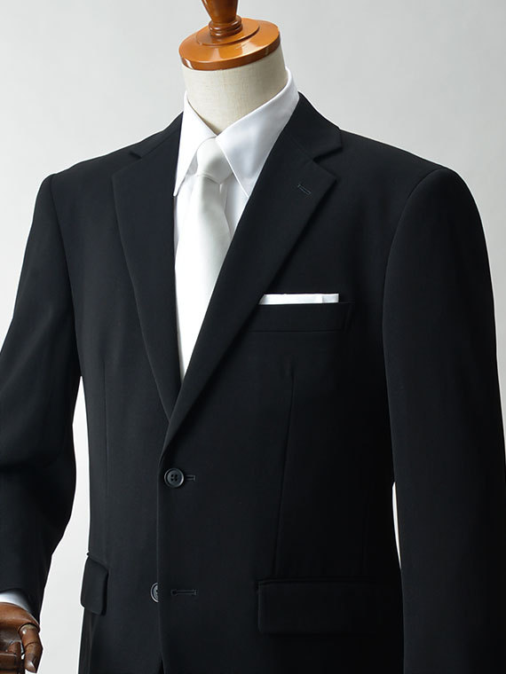 礼服 メンズ 超黒 フォーマルスーツ 濃い黒 濃染加工 ブラック 