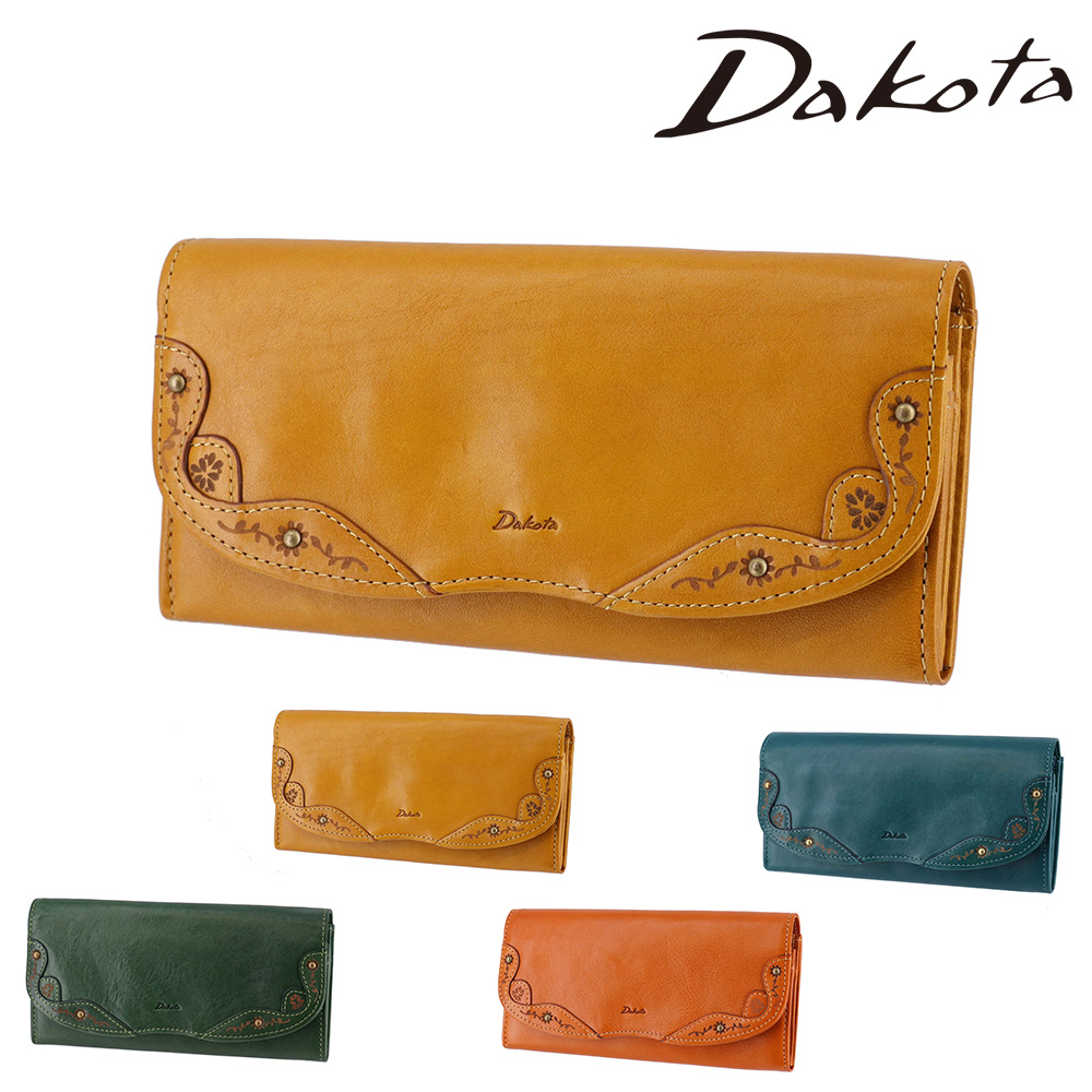 新品タグ付き【Dakota ダコタ】本革 丁寧編み込み かぶせ長財布 Dakota - 新品タグ付き【Dakota ダコタ】本革 丁寧編み込み