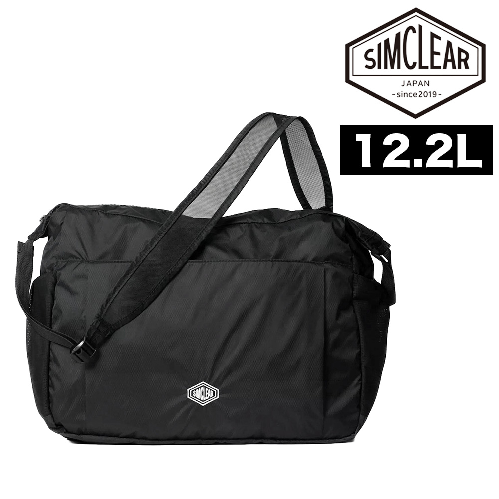 新品　SIMCLEAR ショルダーバッグ ブラック シムクリア パッカブル ショルダーバッグ 12.2L A4 SIMCLEAR フォル