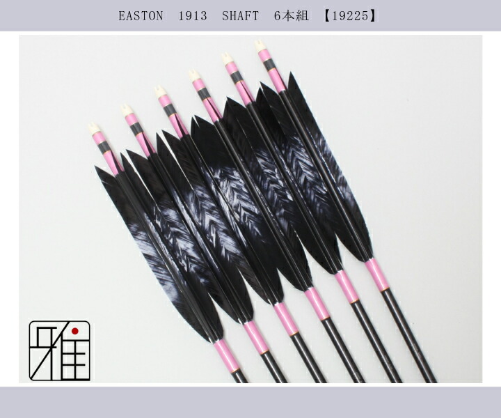 美品 弓道 矢 6本 弓道 矢 ジュラルミン矢 6本組 ターキー差斑染羽 2015シャフト