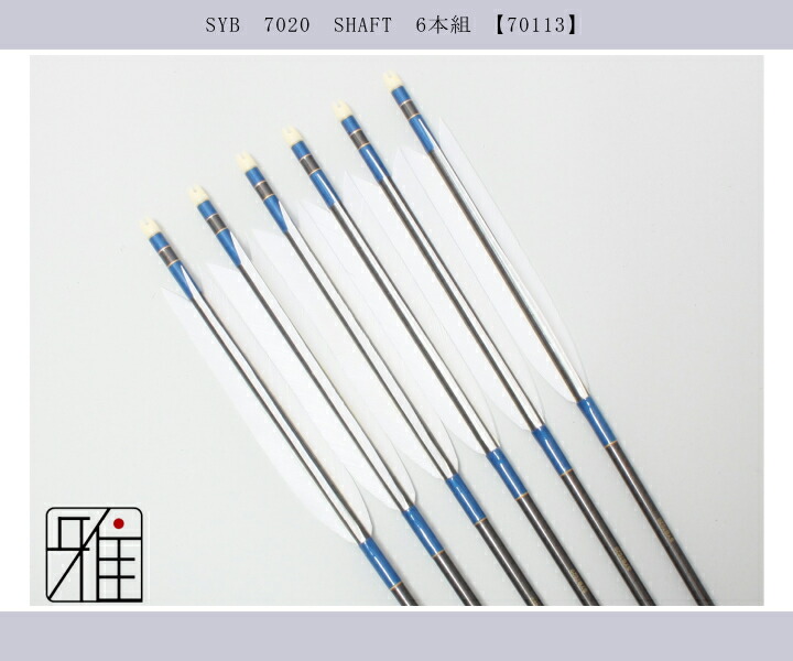 弓道 矢 SY カーボン矢 6本組 ターキー白羽 SYB7020シャフト 矧
