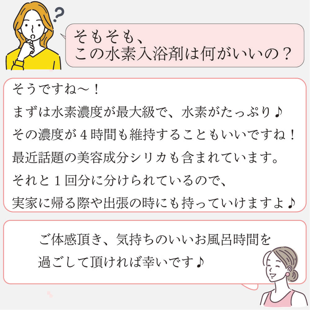 入浴剤 お試し 水素入浴剤 お試し水素風呂 高濃度水素風呂 べっぴん潤