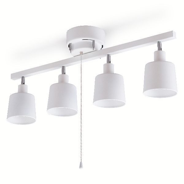 4灯シーリングストレート＋(4球セット)LED電球 E26 広配光 40形相当 LDA4D-G-4T62P 昼光色 アイリスオーヤマ 新生活_2