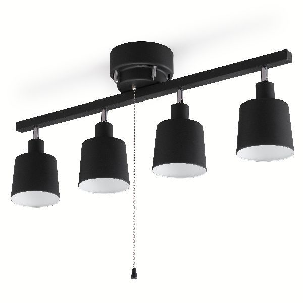 4灯シーリングストレート＋(4球セット)LED電球 E26 広配光 40形相当 LDA4D-G-4T62P 昼光色 アイリスオーヤマ 新生活_1