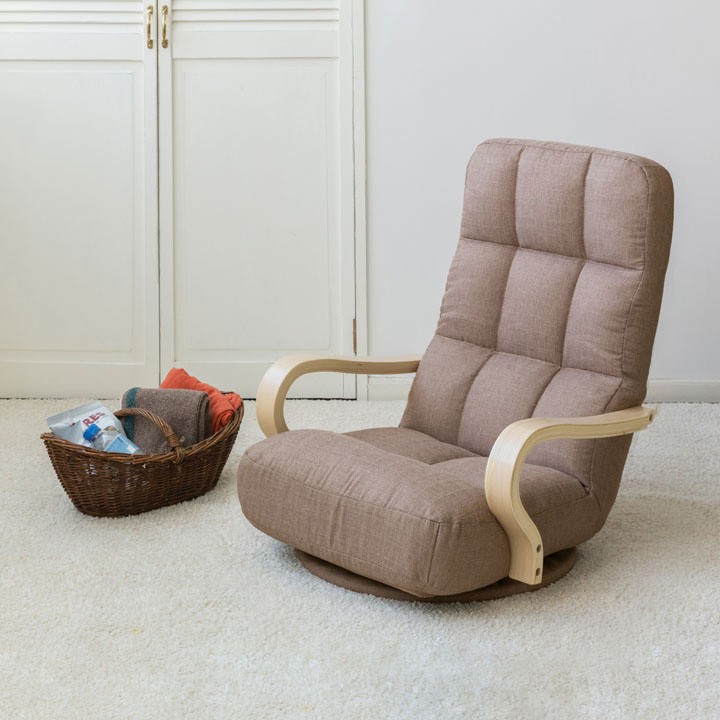 チェア椅子イスリラックスチェアパーソナルチェア1人掛け一人掛け一人掛けソファアームレスト肘掛け回転ウッドアームチェア回転タイプWAC-K全2色アイリスオーヤマ 