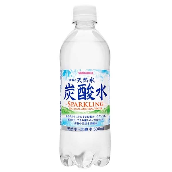 炭酸水 500ml 48本 サンガリア 強炭酸水 伊賀の天然水 天然水 レモン プレーン 48本セット 24本入 2ケース 日本サンガリア 送料無料  まとめ買い 代引不可 :m7148159:すくすくスマイル - 通販 - Yahoo!ショッピング