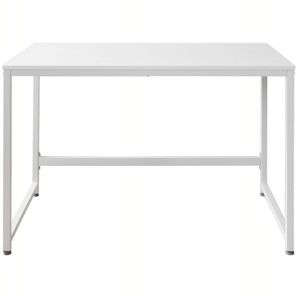 デスク 幅100cm 光沢ホワイト/机/学習/PC/在宅テレワーク 学習机 シンプル デスク おしゃれ 学習 勉強 在宅 テレワーク パソコン