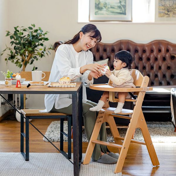 カトージ（KATOJI） 木製ハイチェア スワルン ナチュラル 22006 新生活