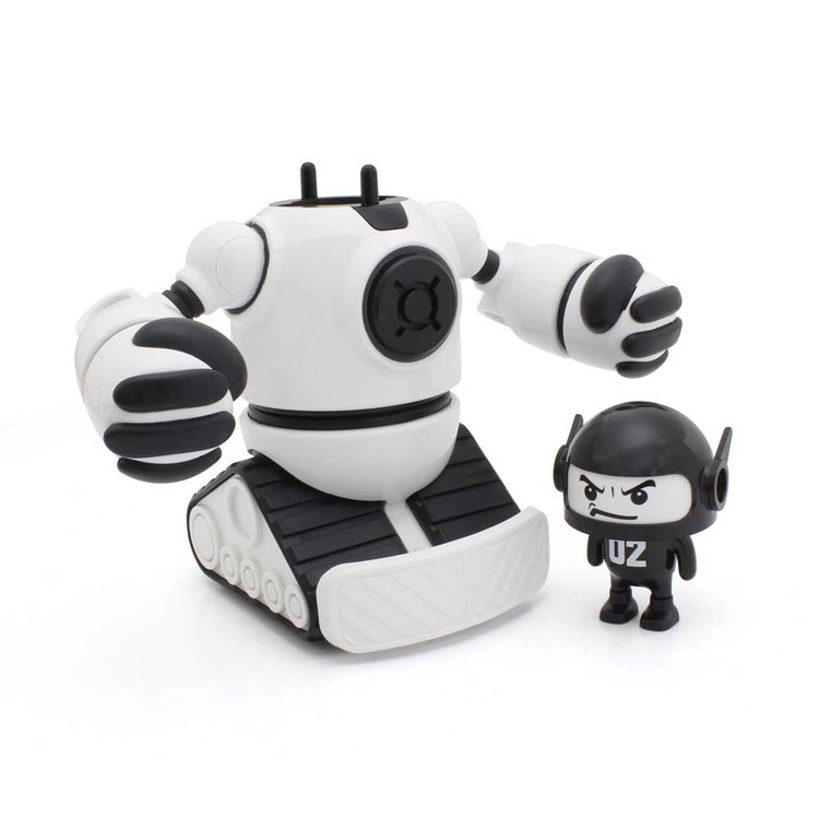 トイラジコンラジコンR/Cラジオコントロール6歳以上小学生ゲーム玩具SHARPERIMAGEKYOSHOEGGボコパンチ（ホワイト＆ブルー）ThreeSixty 