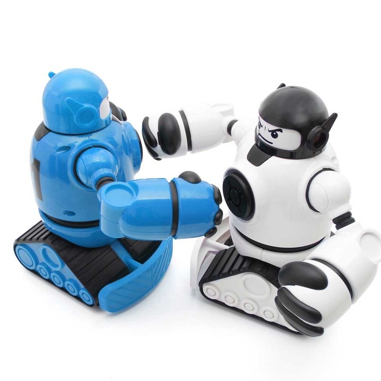 トイラジコンラジコンR/Cラジオコントロール6歳以上小学生ゲーム玩具SHARPERIMAGEKYOSHOEGGボコパンチ（ホワイト＆ブルー）ThreeSixty 