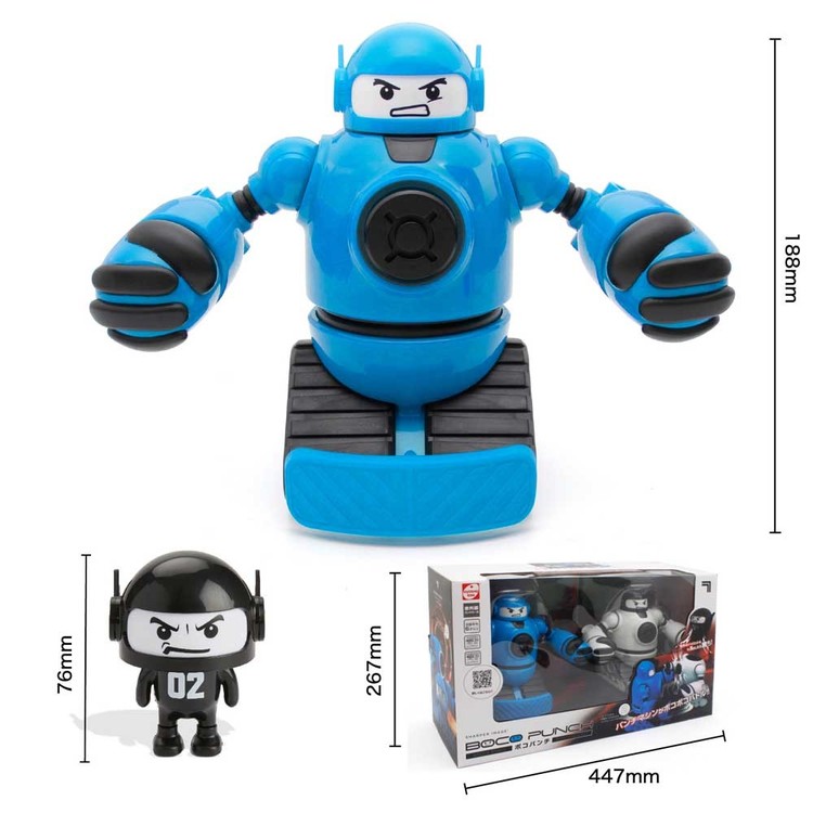 トイラジコンラジコンR/Cラジオコントロール6歳以上小学生ゲーム玩具SHARPERIMAGEKYOSHOEGGボコパンチ（ホワイト＆ブルー）ThreeSixty 