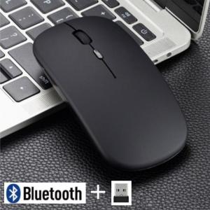 マウス ワイヤレスマウス 無線 充電式 usb 静音 小型 おしゃれ Bluetooth LED 光...