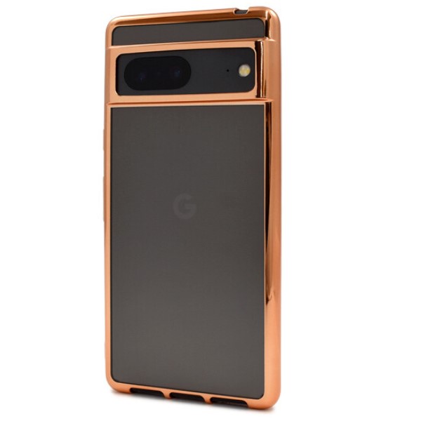 google pixel 7 ケース クリア ソフトケース カバー メタル バンパー 可愛い グーグルピクセル7 かわいい ストラップホール ゴールド シルバー ピンク 透明 pix7 |  | 03