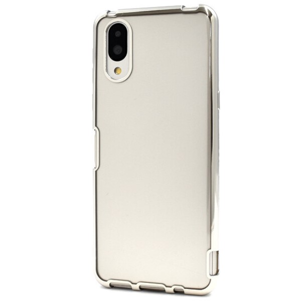 basio active shg09 ケース クリア ソフト シンプルスマホ6 a201sh カバー 可愛い おしゃれ メタル ソフトケース クリアケース  ストラップホール |  | 02