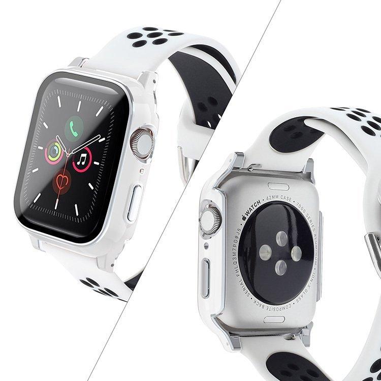 apple watch バンド 一体型 アップルウォッチ ベルト 液晶全面保護