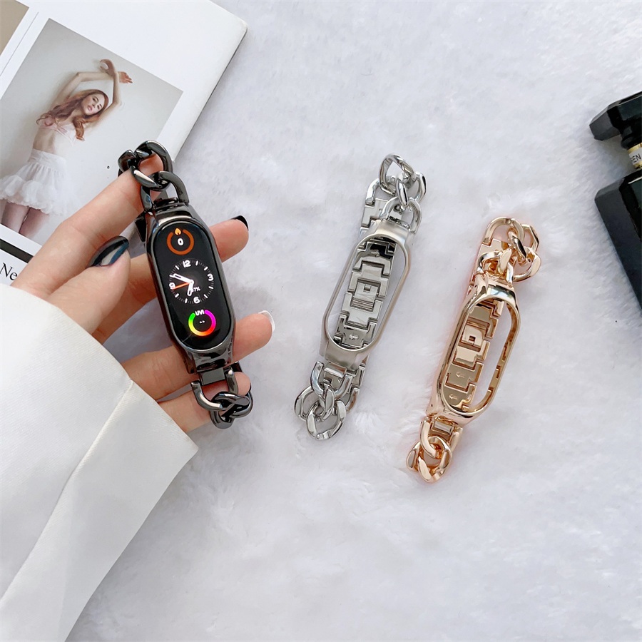 Xiaomi Mi band 7 バンド ステンレス Band 6 替えベルト 金属製