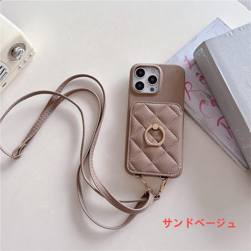 【美品】iPhone16Proケース ショルダーストラップカードケース3点セット スマホ ショルダーストラップ iphone16 ケース カード収納 背面