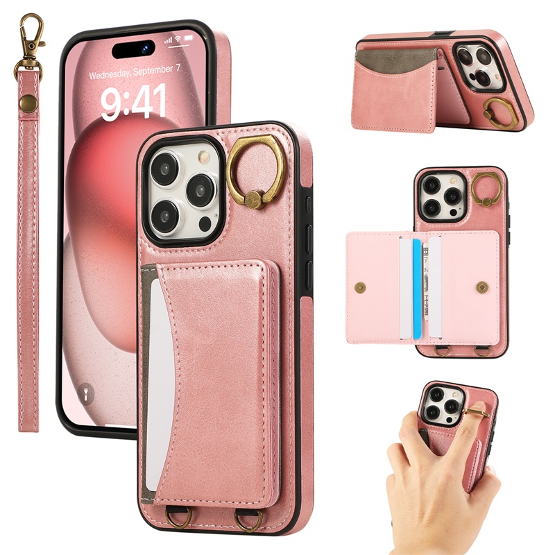 ascene iphone 16Promax ピンク　ケース＆ストラップ iPhone16 Pro Max ケース スマホケース ストラップ おしゃれ
