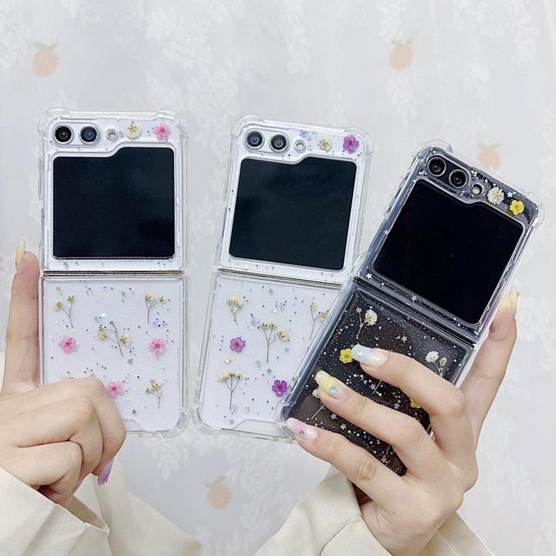 galaxy z flip6 ケース 韓国 おしゃれ flip5 クリア かわいい