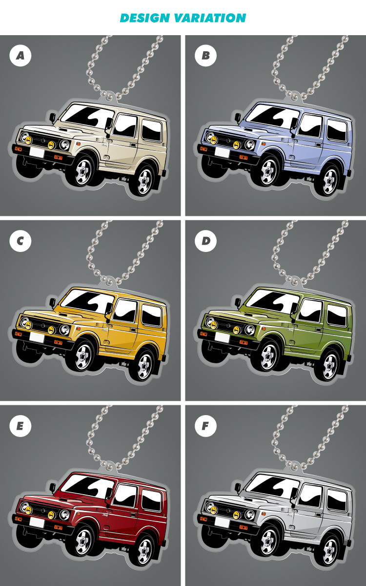 ジムニー JA11 JIMNY デフォルメ アクリル キーホルダー