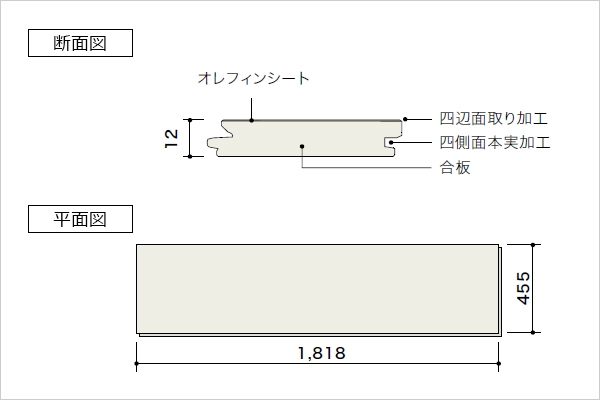 朝日ウッドテック アネックス サニタリー455 グレースセルペ柄 HAS2A903E