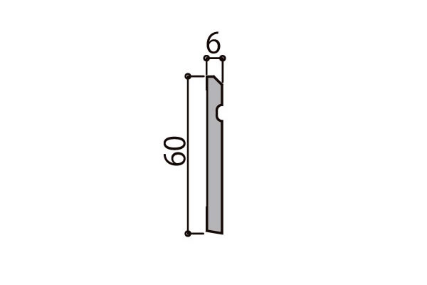 LIXIL（リクシル） 幅木 スリム60 長さ4000mm 10本入 5047-MBJB : 日曜