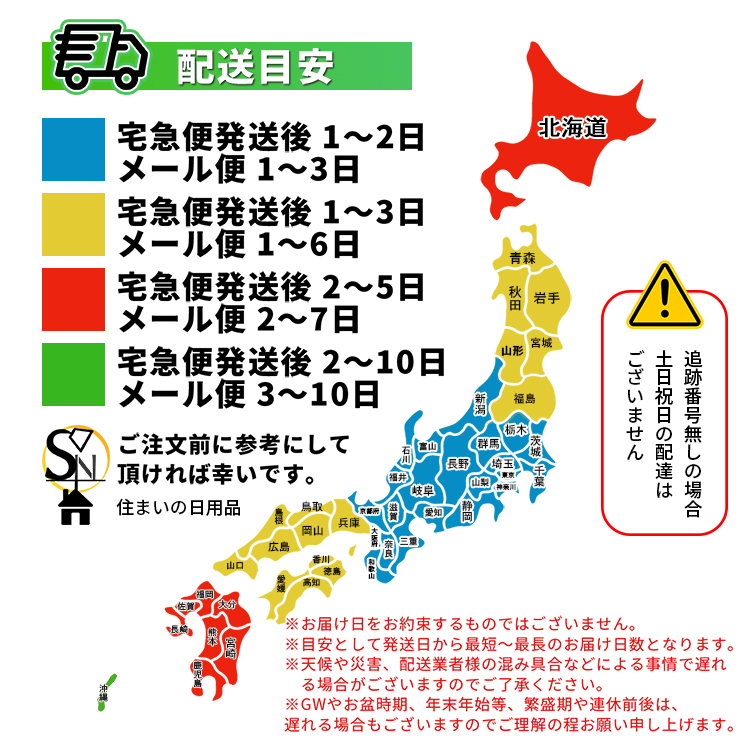 配送日目安 案内