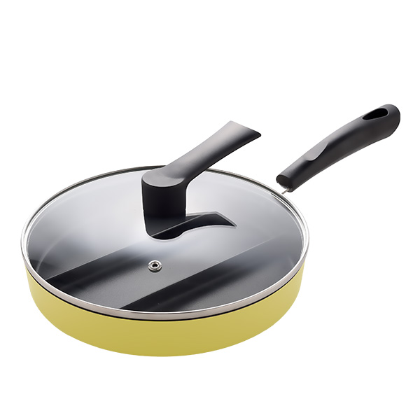 アーネスト（Arnest） 仕切りフライパン ガラス蓋セット センター