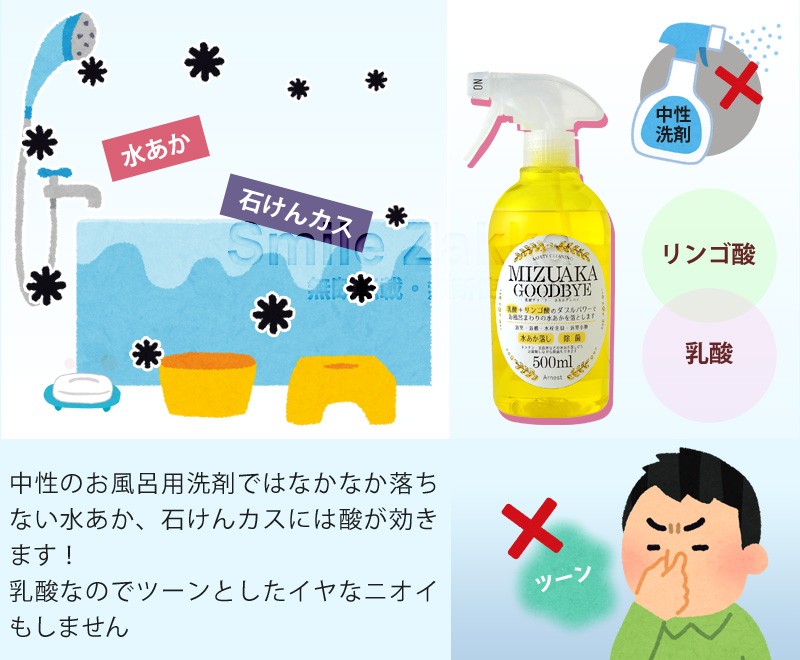 乳酸クリーナー 水あかグッバイ 500ml
