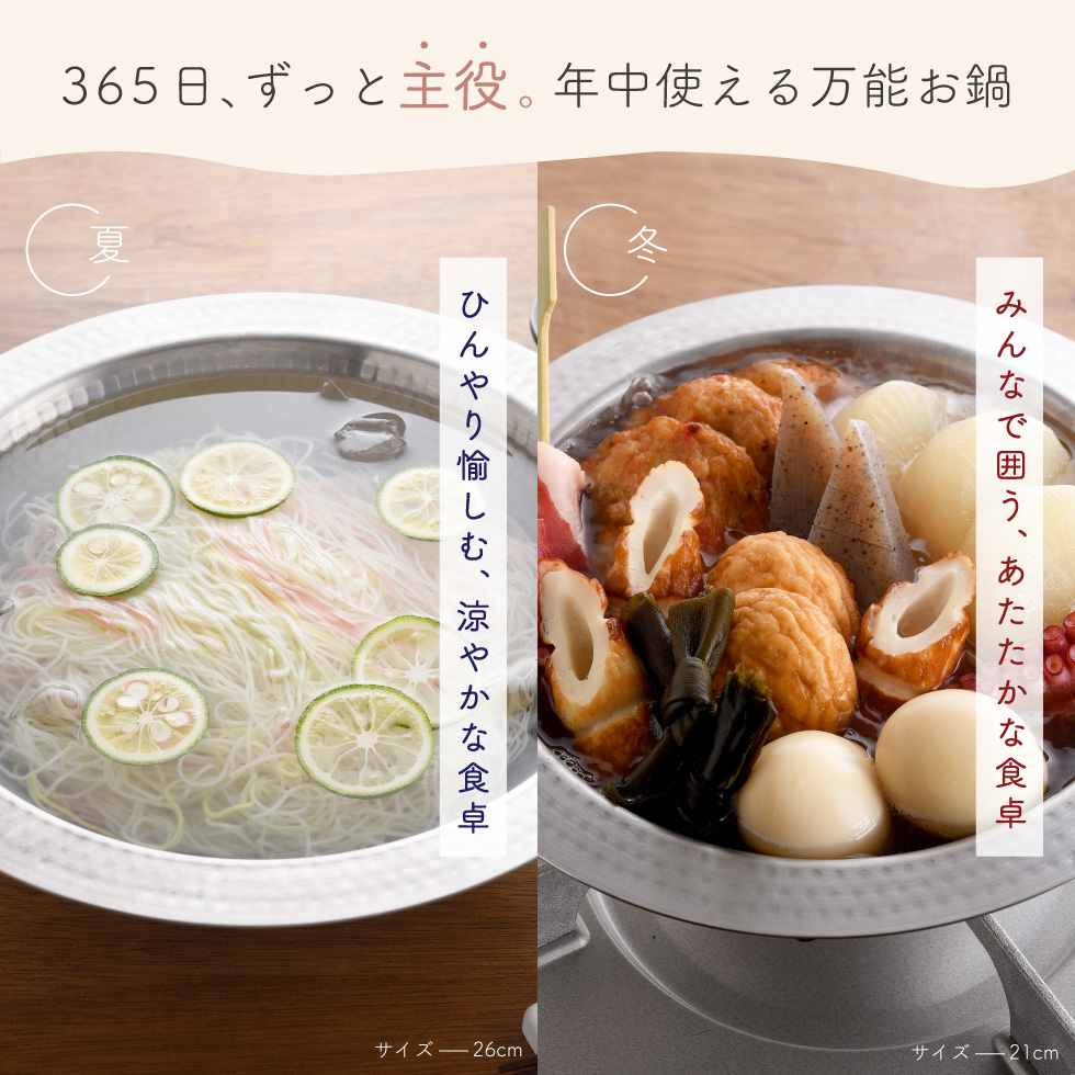 のせるだけで簡単蒸し器＋卓上鍋セット