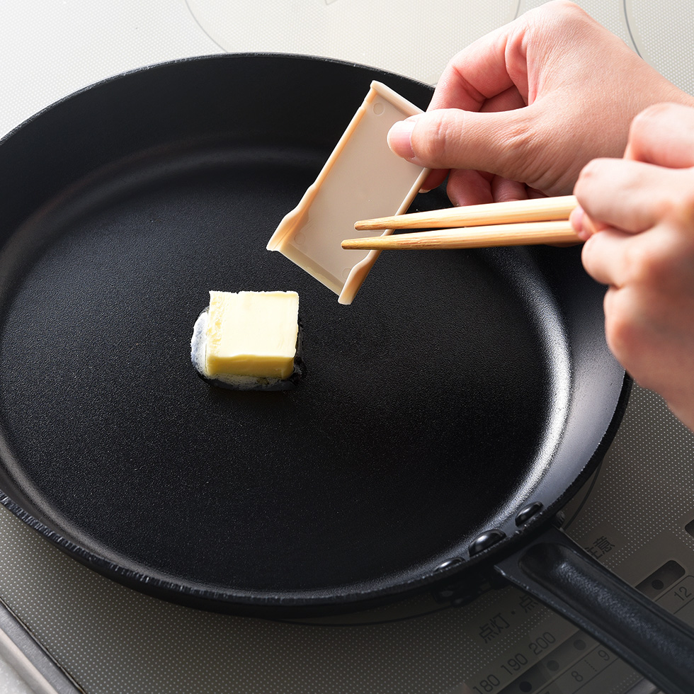 立てて収納できるバターケース